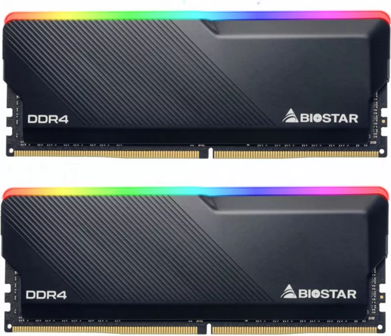 MEMORIA RAM BIOSTAR RGB DDR4 GAMINGX 16GB (2X8GB) 3200MHZ — fotografía referencial
