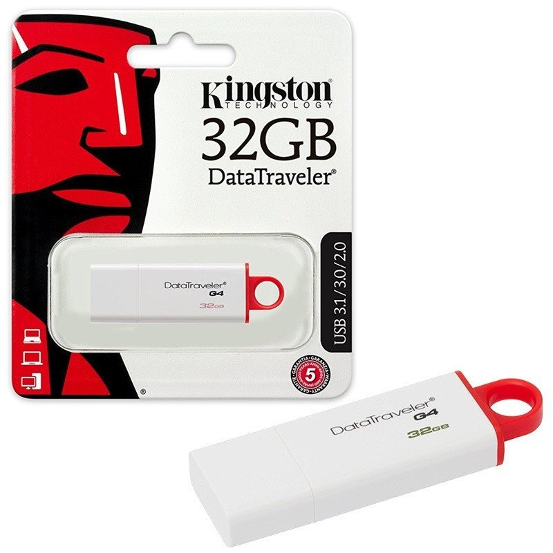 MEMORIA USB KINGSTON DTIG4 32GB 3.1/3.0/2.0 — fotografía referencial