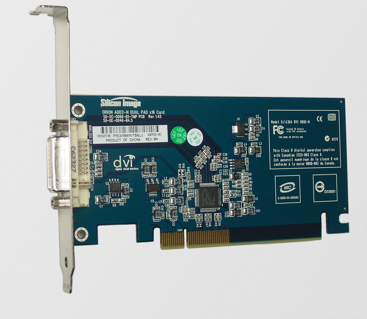 TARJETA PCI DVI — fotografía referencial