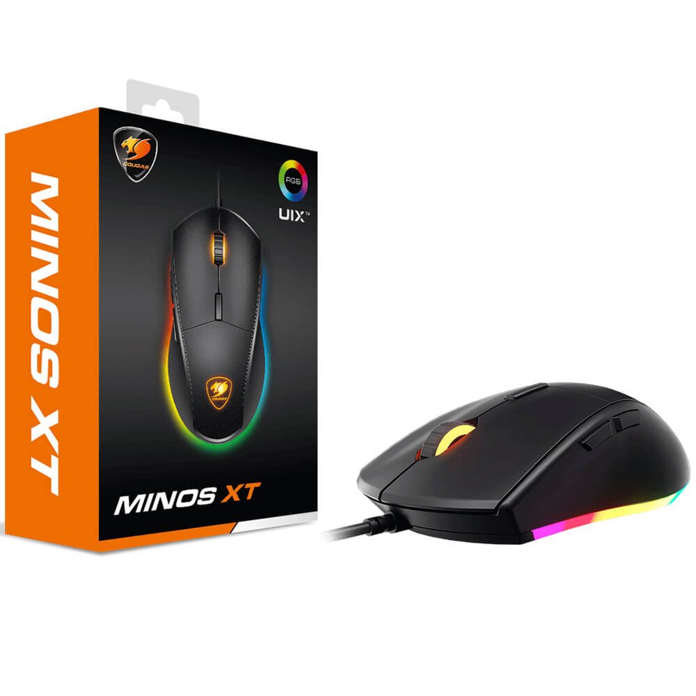 MOUSE GAMER COUGAR MINOS XT USB/RGB — fotografía referencial