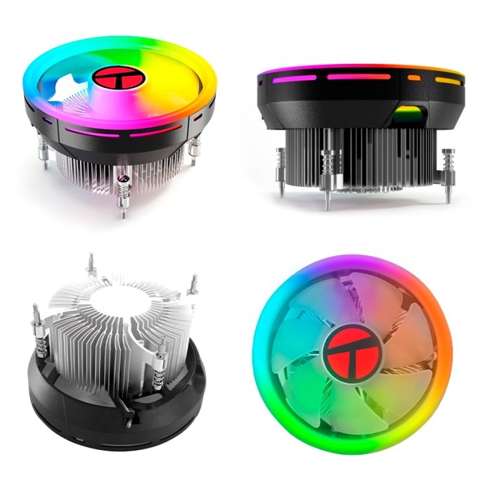 COOLER TEROS TE 8161N P INTEL SOCKET LGA 115X SERIES RGB — fotografía referencial