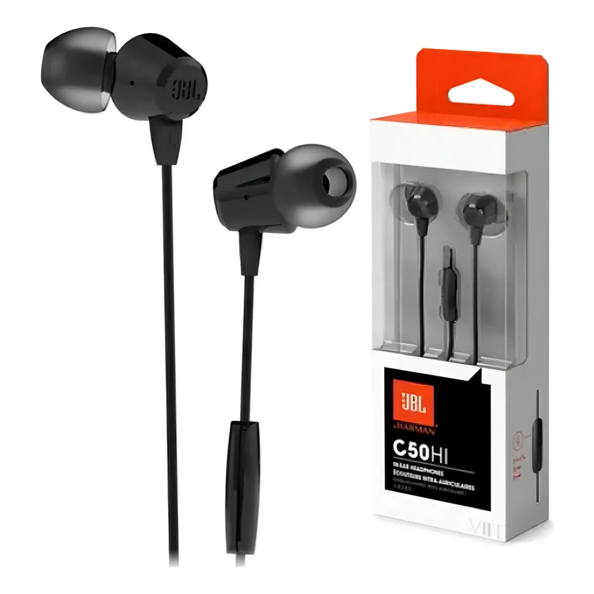 JBL Headphones C50HI In-ear Wired Black S.Ame — fotografía referencial
