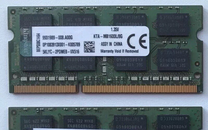 MEM RAM 8G KING SODIMM 1.60GHZ — fotografía referencial