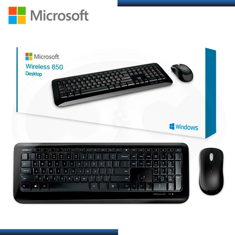 TECLADO + MOUSE MICROSOFT DESKTOP 850 WIRELESS — fotografía referencial