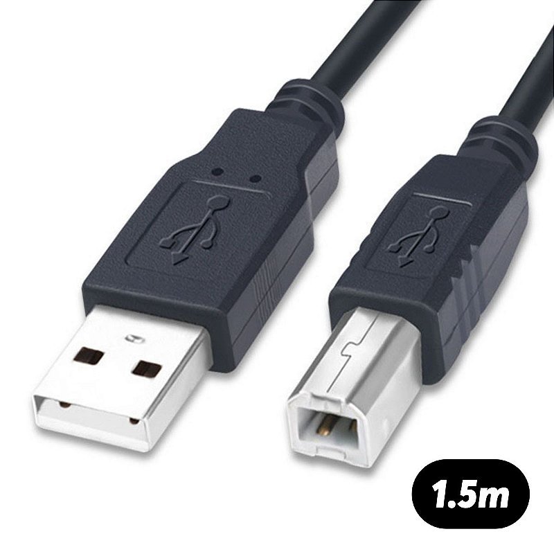 CABLE USB DE IMPRESORA 1.5 MT - CJ300 CAB_IMP_1D5 — fotografía referencial