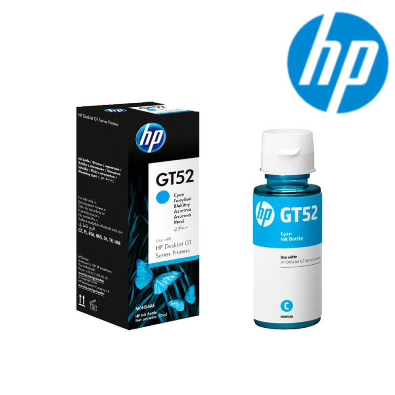 HP GT52 CYAN ORIGINAL INK BOTT — fotografía referencial