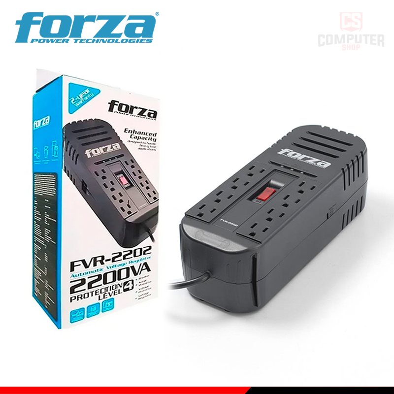 ESTABILIZADOR FORZA FVR-2202 2200VA/1100W — fotografía referencial