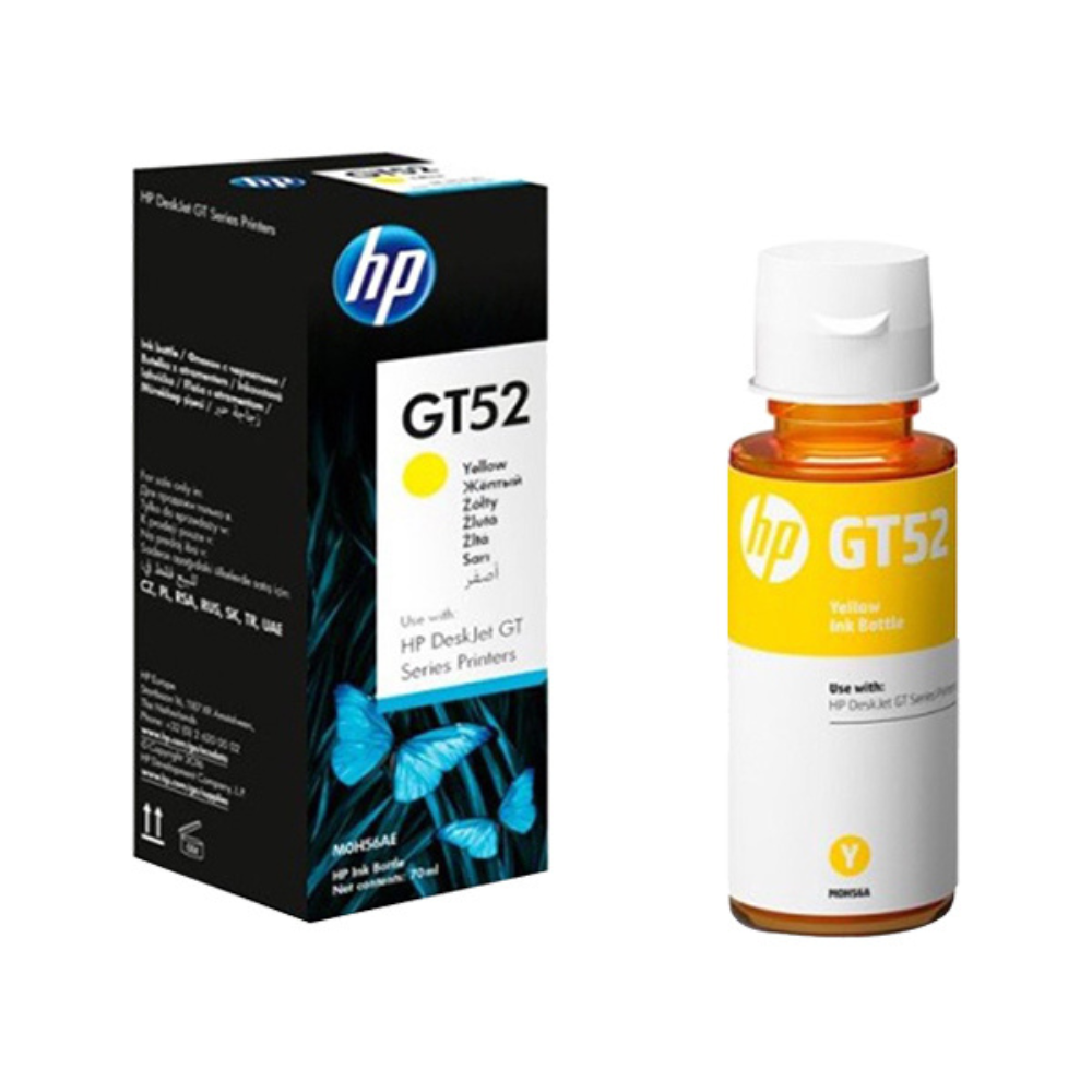 HP GT52 YELLOW ORIGINAL INK BO — fotografía referencial