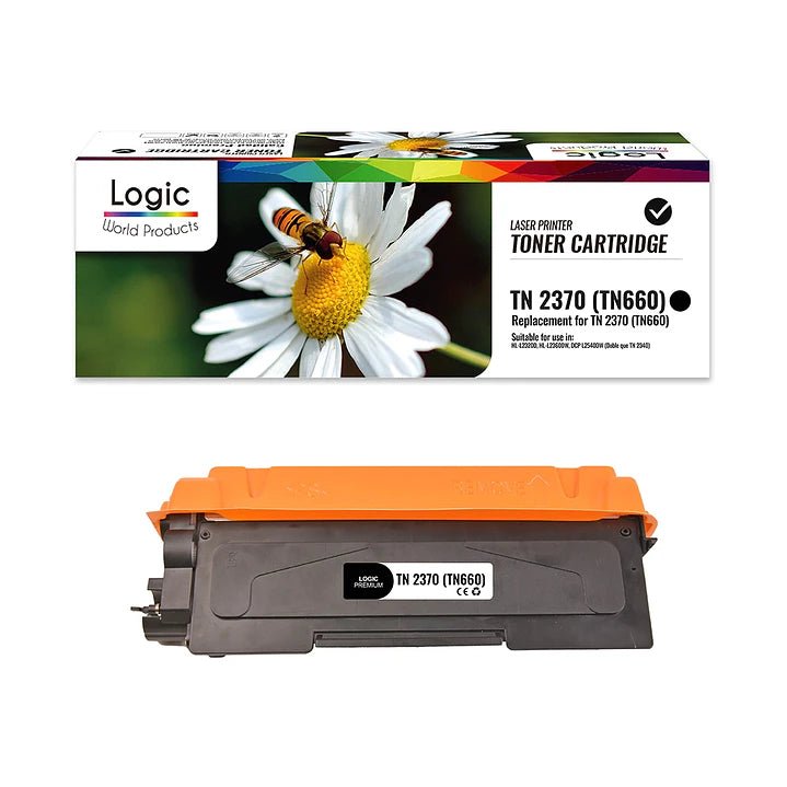 CARTUCHO DE TONER COMPATIBLE RB  TN 660 / TN 2370  PARA BROTHER HL- L 2300D / 2320D/ 2350W / 2380DW / DCP-L 2520DW / 2540DW / MFC-L 2700DW 2.6K - CAJA  ROJO — fotografía referencial