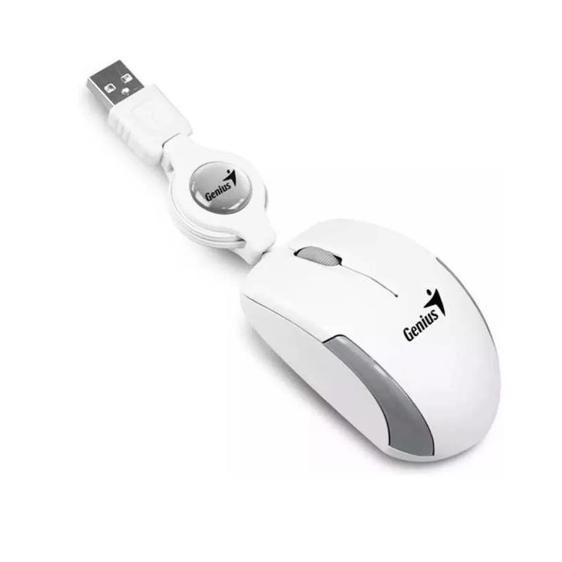 MOUSE GENIUS MICRO TRAVELER V2 USB WHITE — fotografía referencial