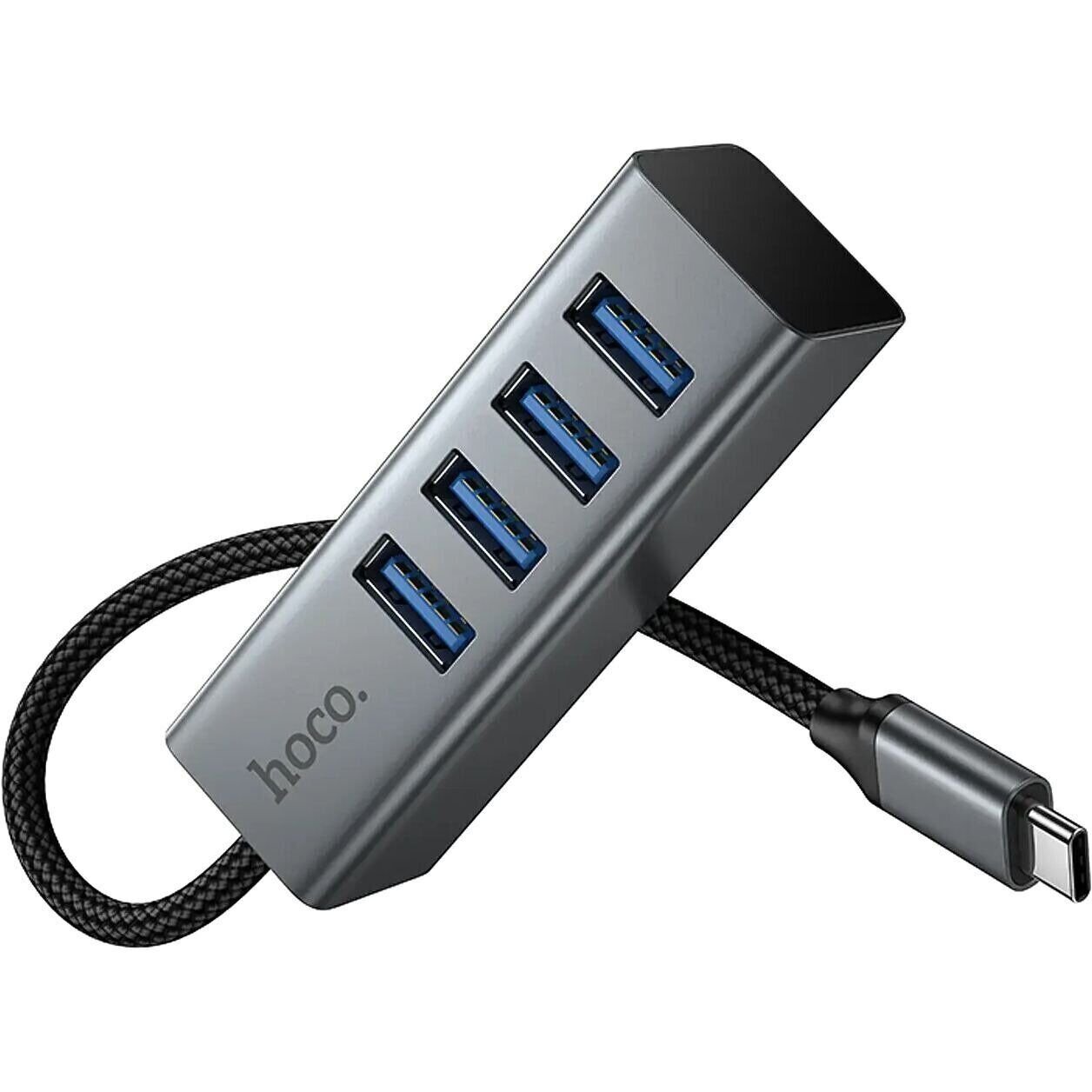 HUB USB 3.0 METALICO TIPO C HOCHI — fotografía referencial