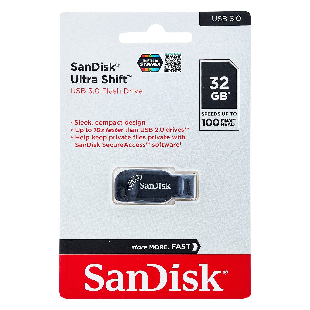 MEMORIA USB SANDISK ULTRA SHIFT 32GB USB 3.0 SDCZ410-032G-G46 — fotografía referencial