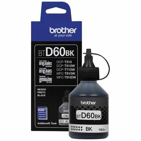 TINTA BROTHER BTD60BK BLACK 2 — fotografía referencial