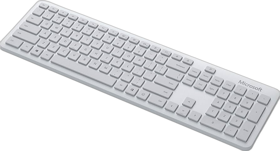 Fotografía referencial; puede variar del modelo exacto Microsoft Bluetooth Desktop Keyboard & Mouse Combo — fotografía referencial