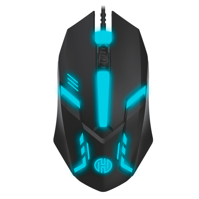 MOUSE HOCHI GAMER USB CON LUZ - CAJA AZUL — fotografía referencial